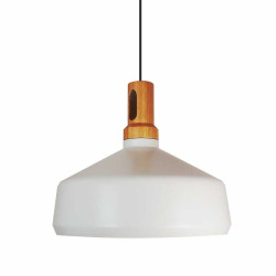 Lampa Wisząca biała Nordic Woody Fat