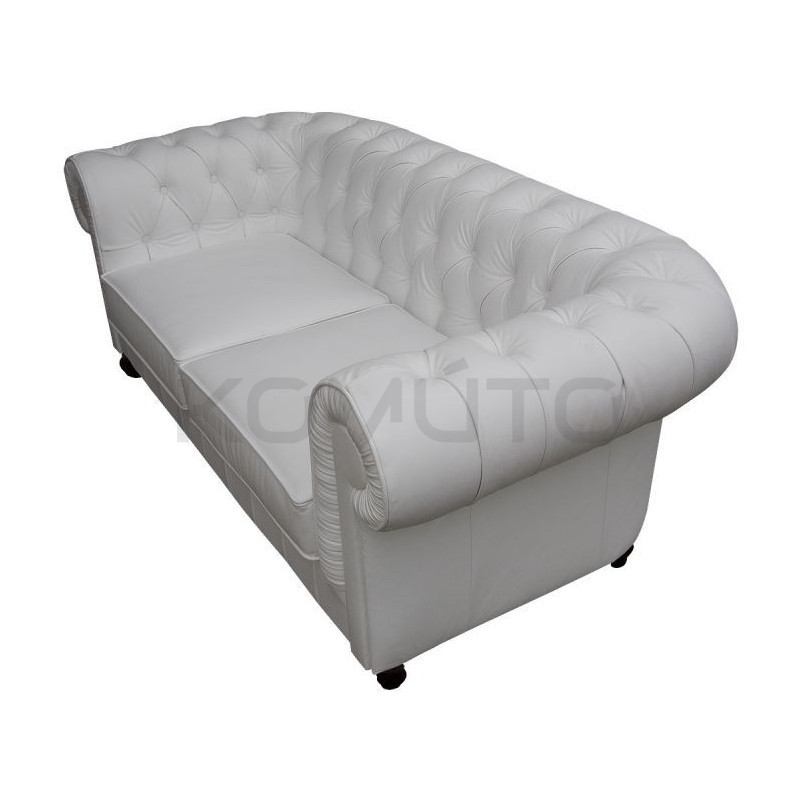 Sofa Chesterfield Lady Rem Skóra 3 os.