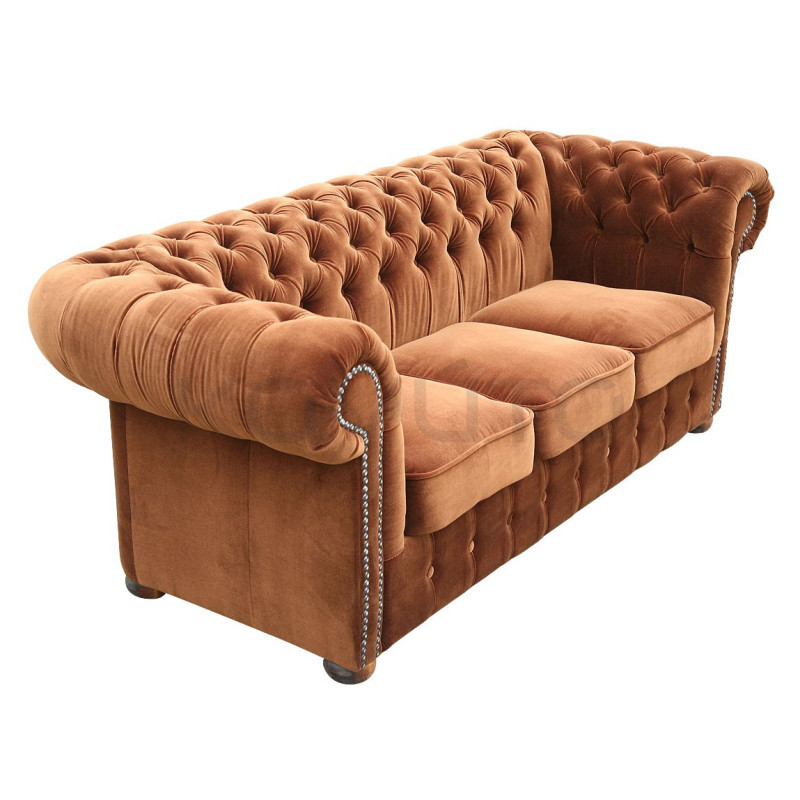 Sofa Chesterfield Classic 3 osobowa plusz, welur, velvet Sofa Chesterfield Classic 3 osobowa plusz, welur, velvet