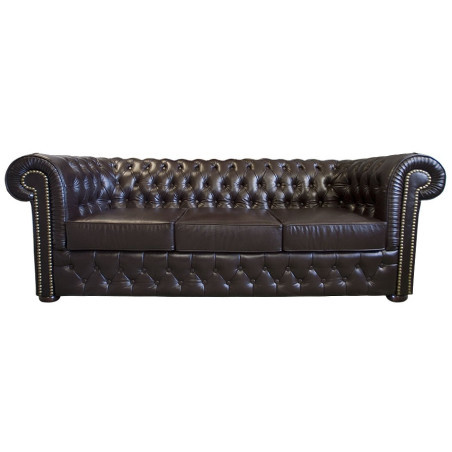 Sofa Chesterfield Normal ze skóry 4 osobowa | Komuto.pl