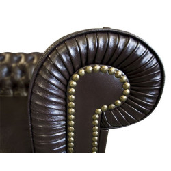 Sofa Chesterfield Normal ze skóry 4 osobowa | Komuto.pl