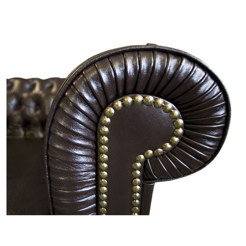 Sofa Chesterfield Normal ze skóry 4 osobowa | Komuto.pl