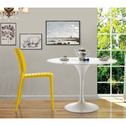 Okrągły Stół Tulip z blatem z marmuru  6 osobowy Okrągły Stół Tulip z blatem z marmuru  6 osobowy