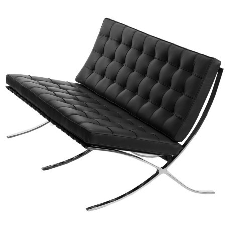 Sofa Inspirowana Barcelona BA skóra naturalna 2 osobowa