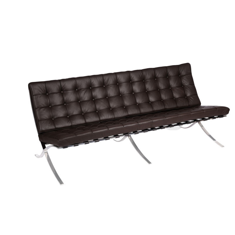 Sofa Inspirowana Barcelona BA skóra naturalna 3 osobowa