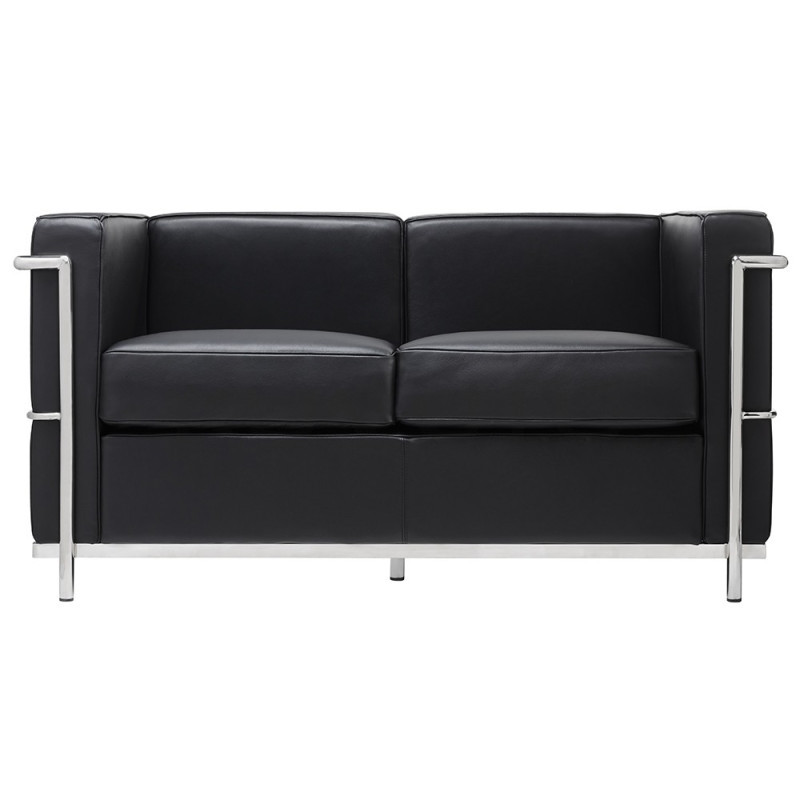 2 osobowa Sofa Inspirowana projektem Lc2 skóra naturalna